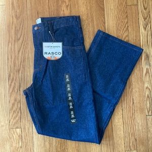 Rasco brand flame resistant work jeans